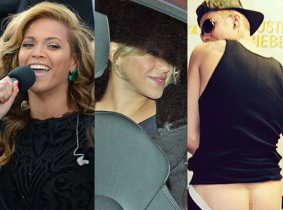 Beyonce, Shakira, Justin Bieber Beyonce, Shakira, Justin Bieber